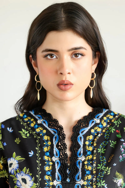 Staycation '25 - BLACK LUXURY PRINTED 2PCS SET (NPA2-25309)