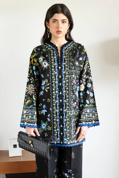 Staycation '25 - BLACK LUXURY PRINTED 2PCS SET (NPA2-25309)