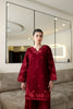 Staycation '25 - DEEP MAROON LUXURY EMBROIDERED 2PCS SET (NPA2-25307)