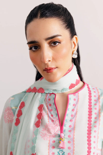 Staycation '25 - SOFT MINT GREEN LUXURY PRINTED 3PCS SET (NPA3-25432)