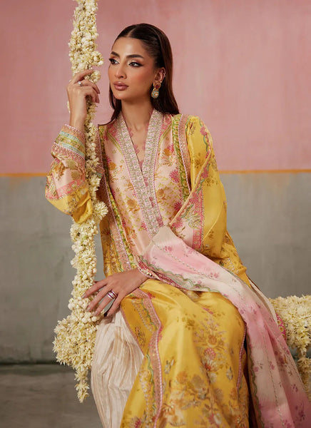 Mayna Festive Prints '25 - Mogra Buttercup Shirt And Dupatta