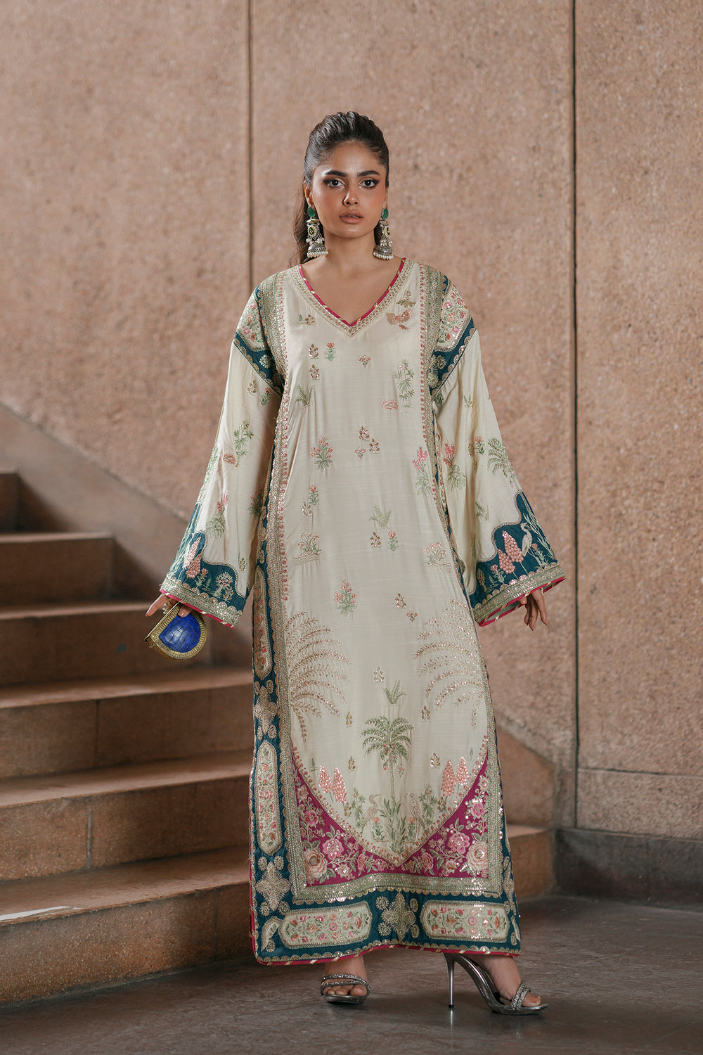 Boutique SS Drop I '26 - Embroidered Kaftan | E1046/104/002