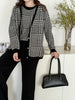 New In '25 - Zuzu Three Piece Chequered Knit Suit