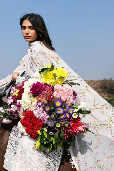 Luxury Lawn '26 - Unstitched Luxury Lawn Woven Net Suit | L261-005-CV