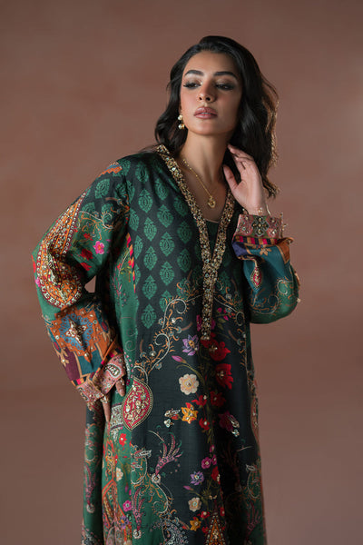 Luxe Edit '25 - Forest Floral Tassel Kaftan Set (D-06)