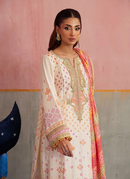 Mayna Festive Prints '25 - Nevada Ivory Shirt And Dupatta