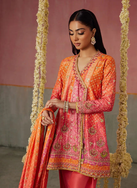 Mayna Festive Prints '25 - Ananya Ombre Shirt And Dupatta