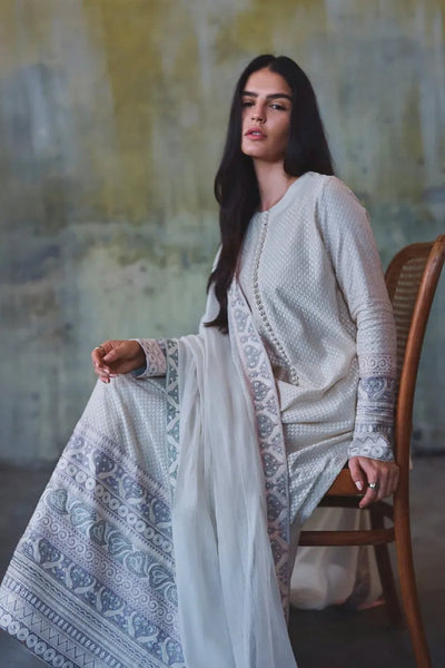 Diffusion '26 - Ivory Zari And Thread Embroidered Kurta Set