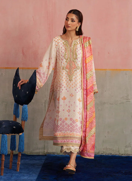 Mayna Festive Prints '25 - Nevada Ivory Shirt And Dupatta