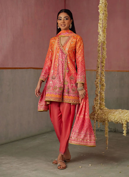 Mayna Festive Prints '25 - Ananya Ombre Shirt And Dupatta