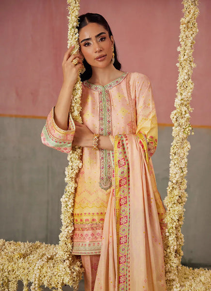 Mayna Festive Prints '25 - Livvy Ombre Shirt And Dupatta