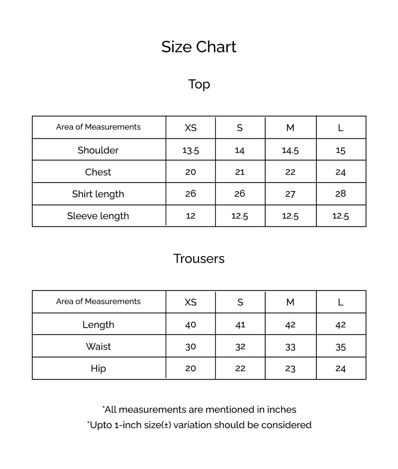 Size Chart for Ramadan Edit '26 - Orla