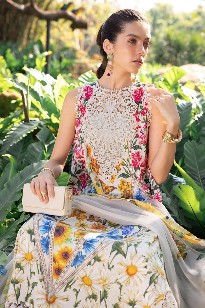 M-prints '26 - 3 Piece Unstitched Embroidered Lawn Suit | Mpt-2910-a - second image