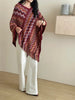 New In '25 - Kai Zig Zag Chevron Knitted Cape