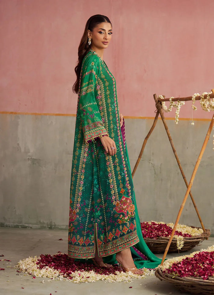 Mayna Festive Prints '25 - Noemi Jade Shirt And Dupatta