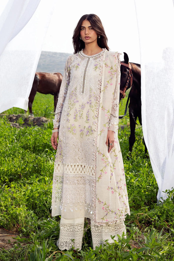 Luxury Lawn '26 - Unstitched Luxury Lawn Woven Net Suit | L261-005-CV - second image