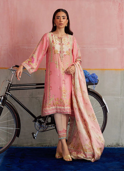 Mayna Festive Prints '25 - Vic Blush Shirt And Dupatta