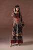 Luxe Edit '25 - Modern Mughal Long Black and Rust Tassel Kaftan Set (D-02)