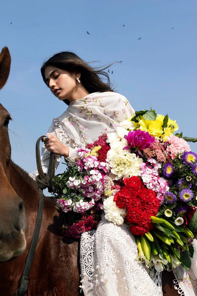 Luxury Lawn '26 - Unstitched Luxury Lawn Woven Net Suit | L261-005-CV