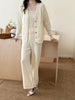 New In '25 - Tina White Detail Three Piece Knit Suit
