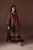 Luxe Edit '25 - Modern Mughal Long Black and Rust Tassel Kaftan Set (D-02)