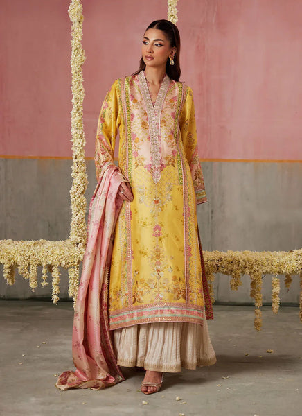Mayna Festive Prints '25 - Mogra Buttercup Shirt And Dupatta