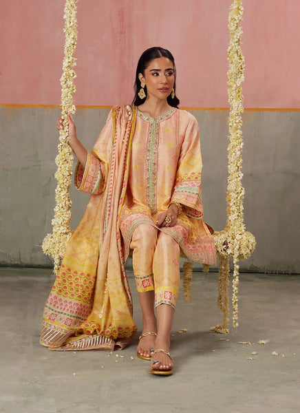 Mayna Festive Prints '25 - Livvy Ombre Shirt And Dupatta
