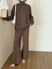New In '25 - Lolo Knit Detail Suit Brown