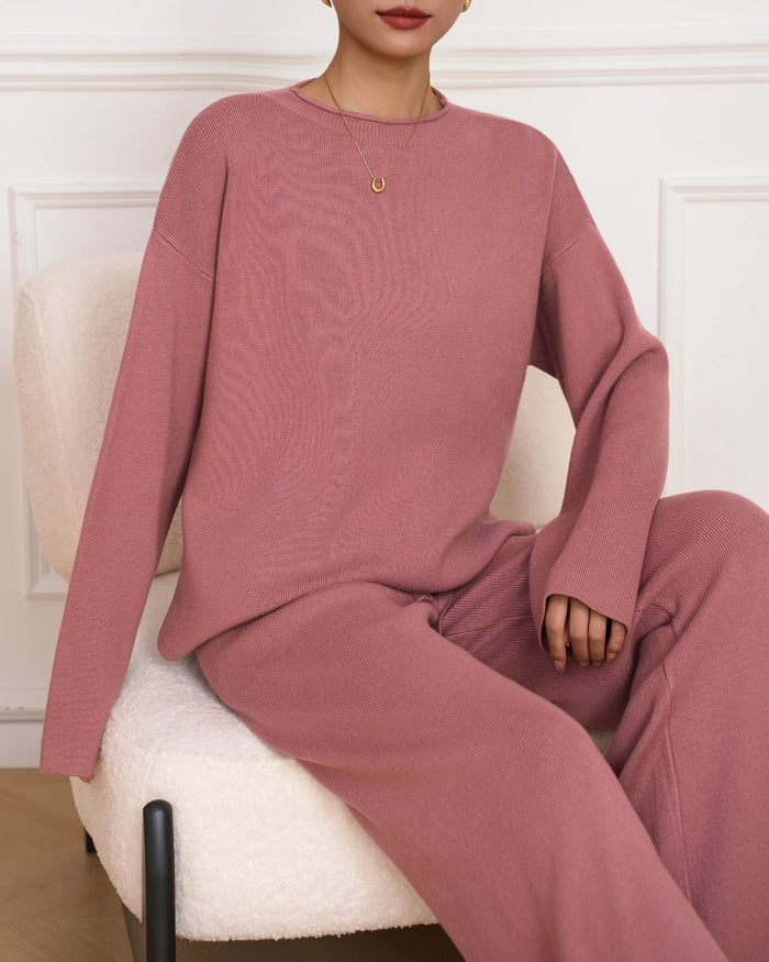 New In '25 - Mili Knit Suit Pink - second image