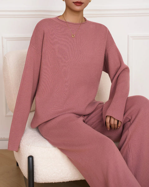 New In '25 - Mili Knit Suit Pink