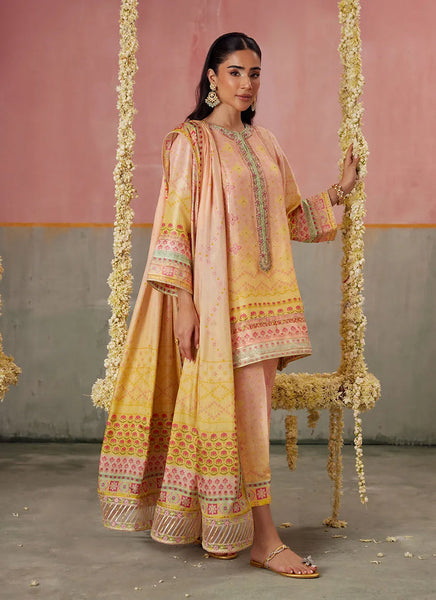 Mayna Festive Prints '25 - Livvy Ombre Shirt And Dupatta