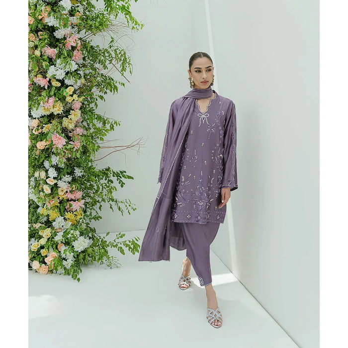 Occasion Wear '25 - MAUVE FULL SET - second image