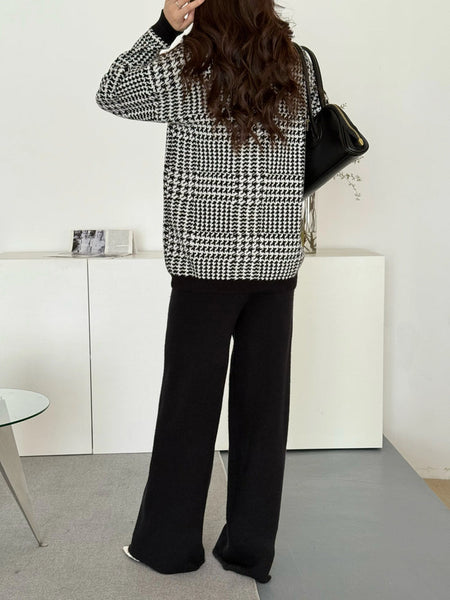 New In '25 - Zuzu Three Piece Chequered Knit Suit