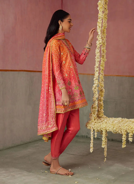 Mayna Festive Prints '25 - Ananya Ombre Shirt And Dupatta
