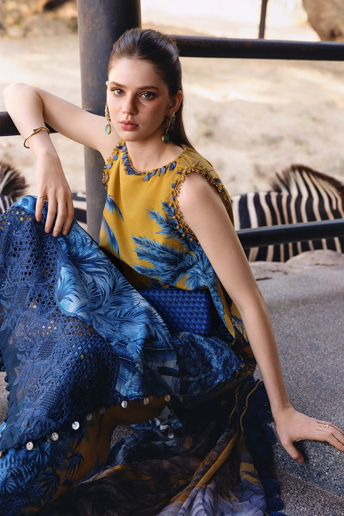 M-prints '26 - 3 Piece Unstitched Embroidered Lawn Suit | Mpt-2911-a - second image