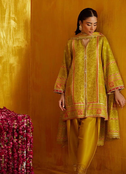 Mayna Festive Prints '25 - Nevada Kiwi Shirt And Dupatta