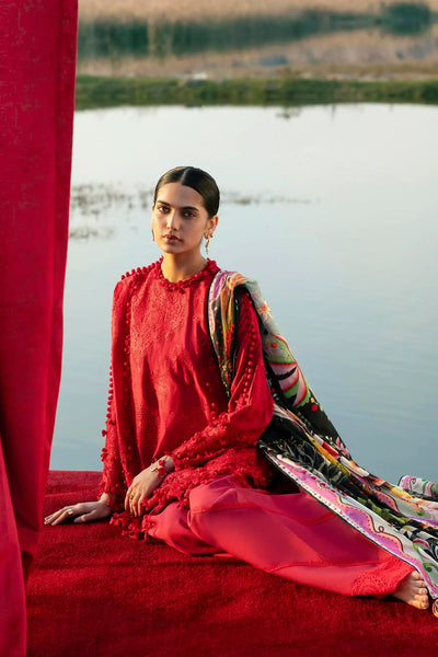 Luxury Lawn '26 - Unstitched Luxury Lawn Suit | L261-007-CL