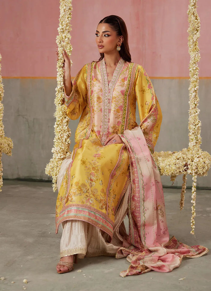 Mayna Festive Prints '25 - Mogra Buttercup Shirt And Dupatta - second image