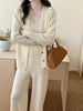 New In '25 - Tina White Detail Three Piece Knit Suit