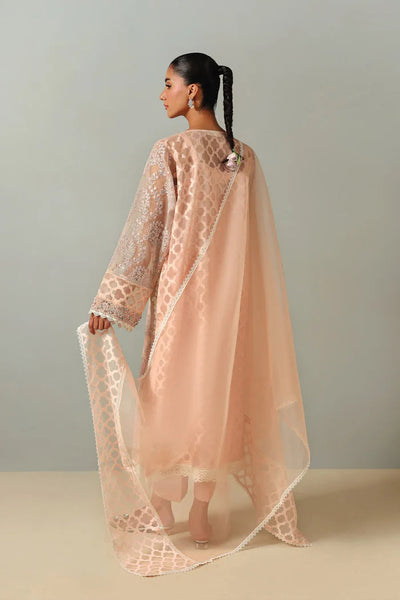 Nurae '26 - Lacy Peach Kurta Set (D-16)