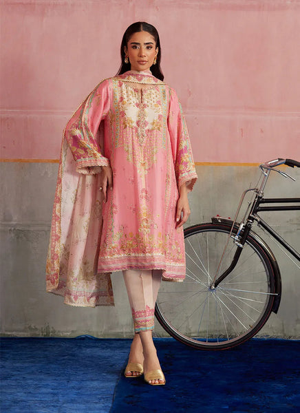 Mayna Festive Prints '25 - Vic Blush Shirt And Dupatta