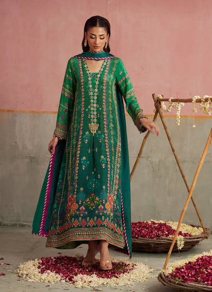 Mayna Festive Prints '25 - Noemi Jade Shirt And Dupatta