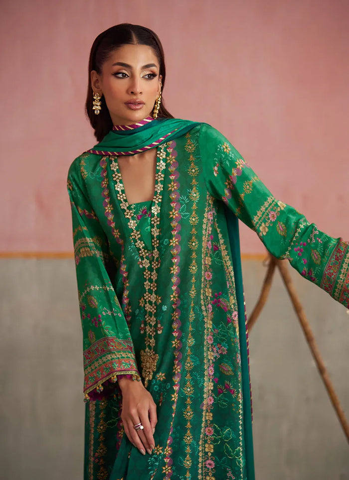 Mayna Festive Prints '25 - Noemi Jade Shirt And Dupatta - second image