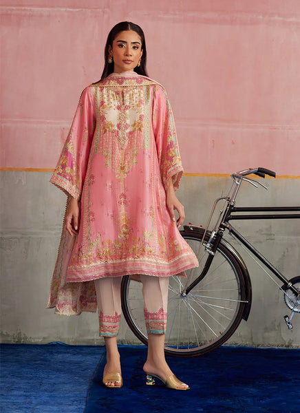 Mayna Festive Prints '25 - Vic Blush Shirt And Dupatta