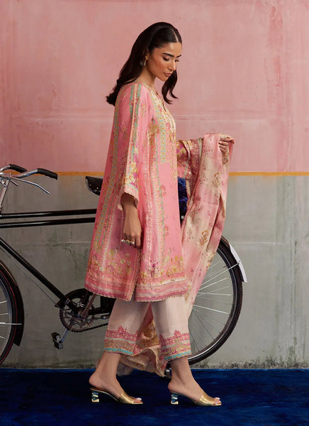 Mayna Festive Prints '25 - Vic Blush Shirt And Dupatta