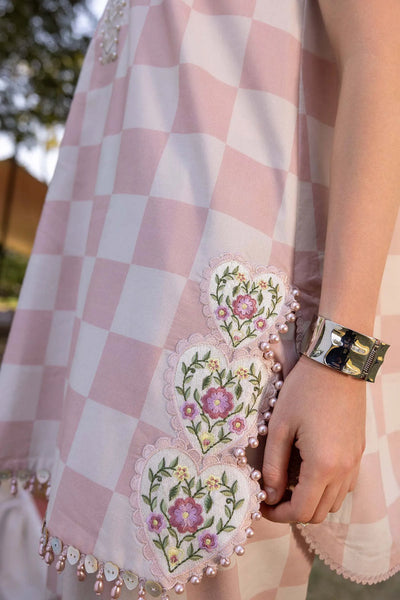 M-prints '26 - 3 Piece Unstitched Embroidered Lawn Suit | Mpt-2906-a