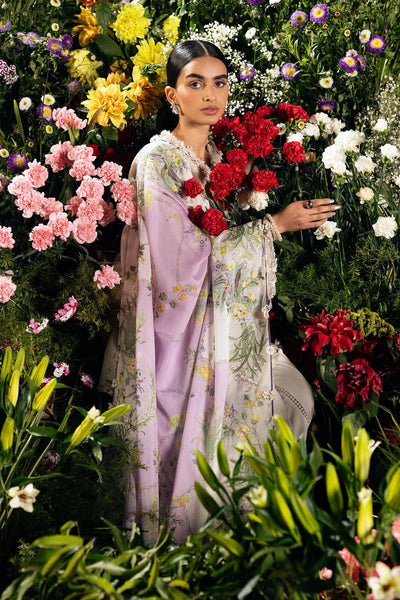 Luxury Lawn '26 - Unstitched Luxury Lawn Woven Net Suit | L261-008-CL