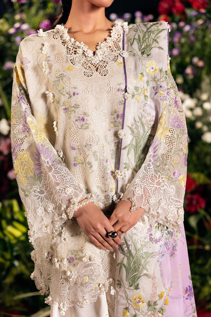 Luxury Lawn '26 - Unstitched Luxury Lawn Woven Net Suit | L261-008-CL - second image