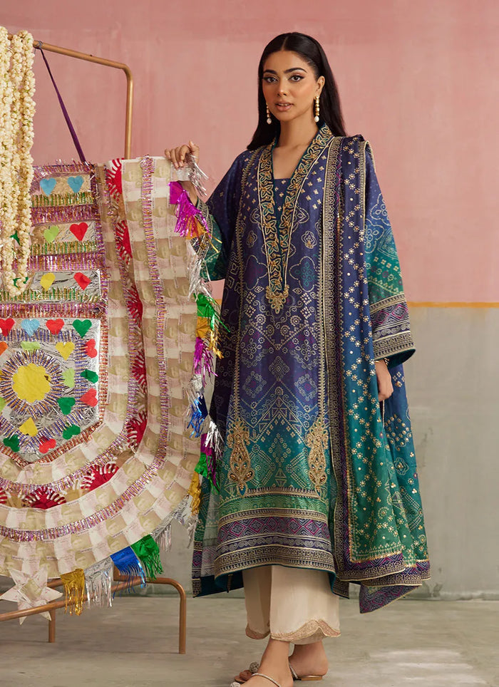 Mayna Festive Prints '25 - Catalina Ombre Shirt And Dupatta