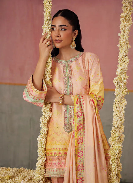 Mayna Festive Prints '25 - Livvy Ombre Shirt And Dupatta